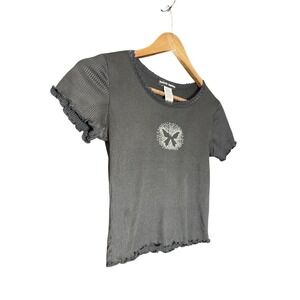 Baby Tee VTG 90s Babydoll Bratz Rhinestone Mcbling Whimsigoth Y2K‎ M